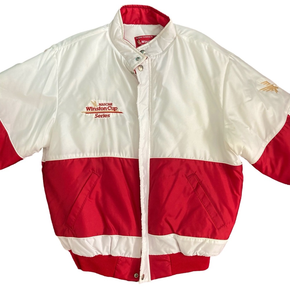 🏁 Vintage Swingster '80s BOMBER JACKET NASCAR WINSTON CUP SERIES sz M